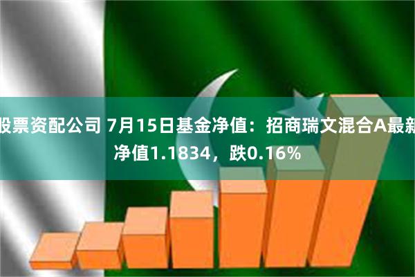 股票资配公司 7月15日基金净值：招商瑞文混合A最新净值1.1834，跌0.16%