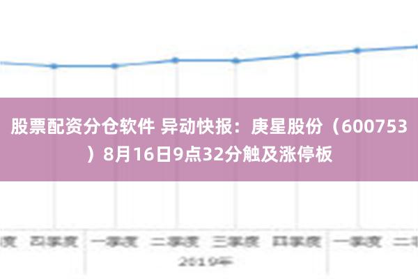 股票配资分仓软件 异动快报：庚星股份（600753）8月16日9点32分触及涨停板